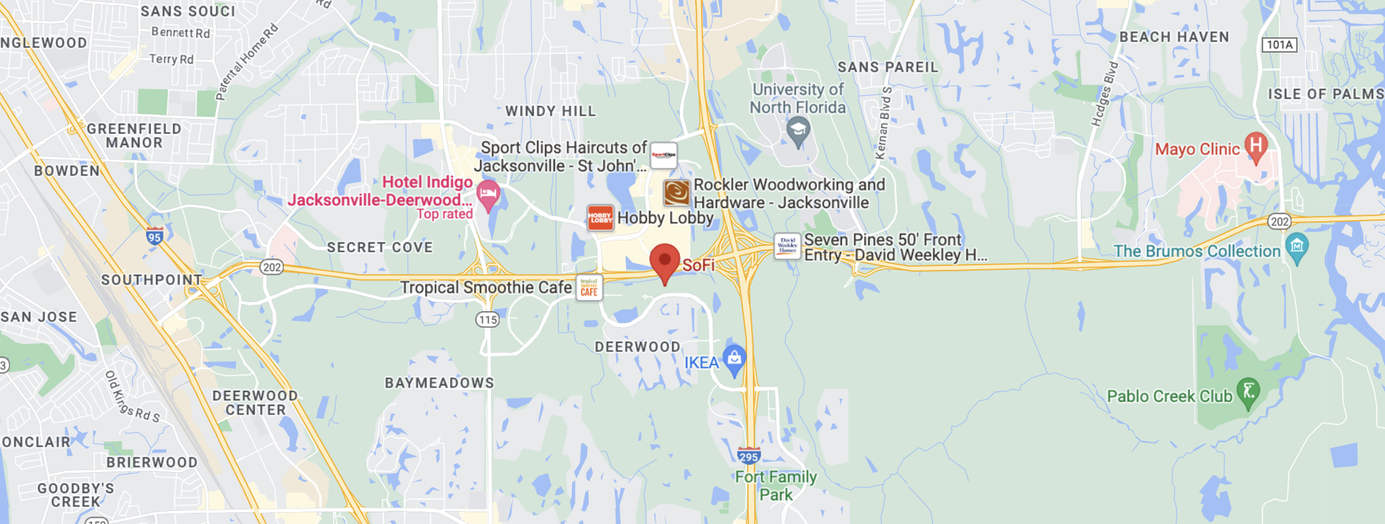 Jacksonville Map Jacksonville Map