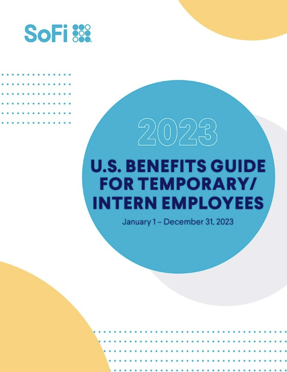 SoFi Benefits Guide Temporary-Intern
