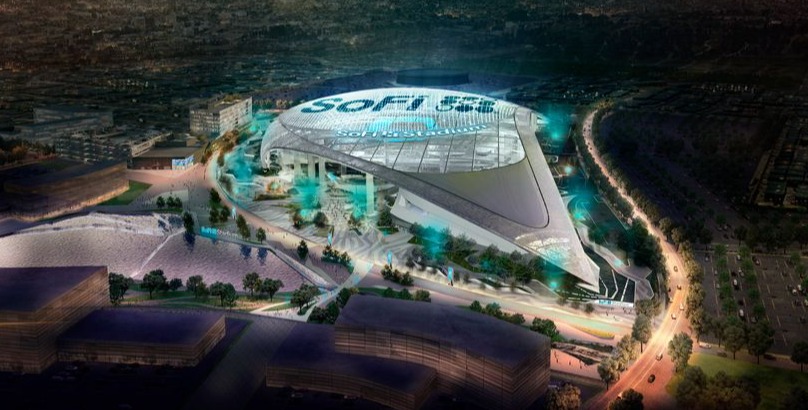 Aerial View of SoFi Stadium